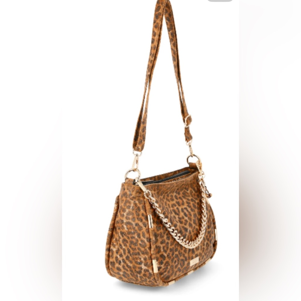 Jessica Simpson Leopard Print Crossbody Bag in Brown and Black - Picture 2 of 12